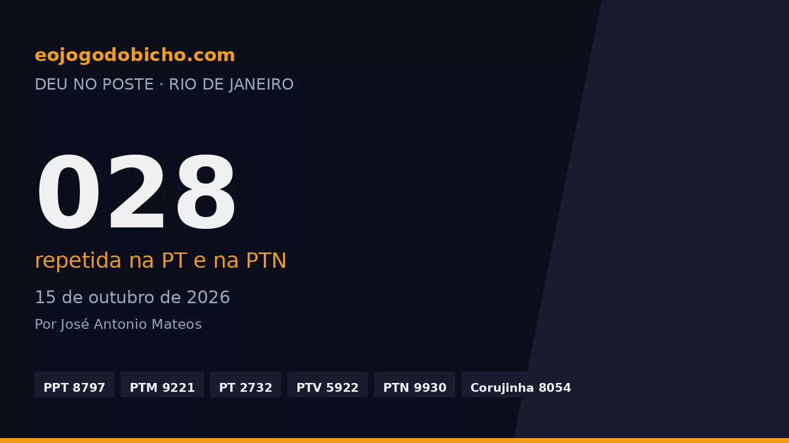 O 028 saiu duas vezes no mesmo dia: na PT e na PTN