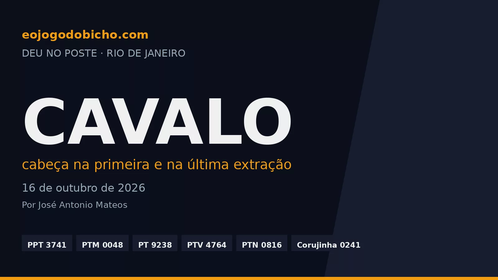 O Cavalo abriu e fechou o dia 16/10 no Rio