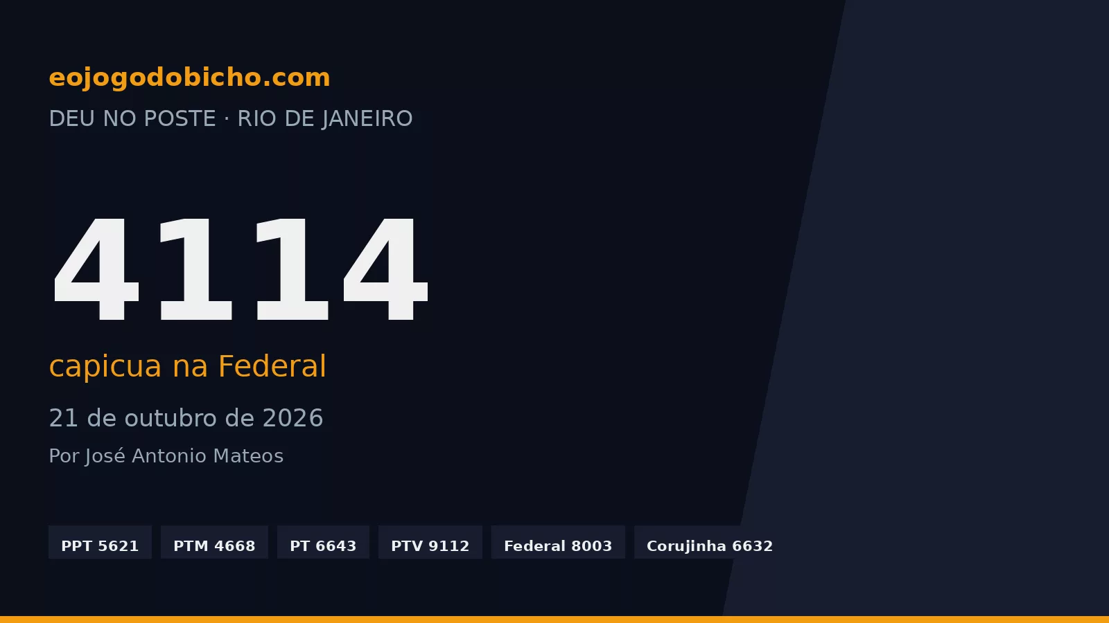 Capicua na Federal: o 4114 lê-se igual nos dois sentidos